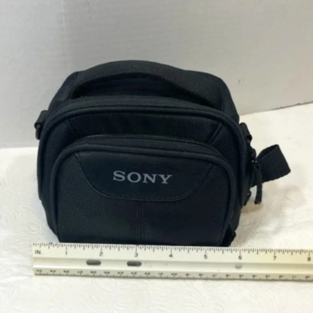 Sony Soft Camcorder/Camera Carrying Case w/Adj Strap & Handle Black 6x4x5